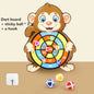 Dart Board Throw Ball Dartboard Target Sticky Ball.Cartoon Animal Target Game Panda Cow Two Piece for Children