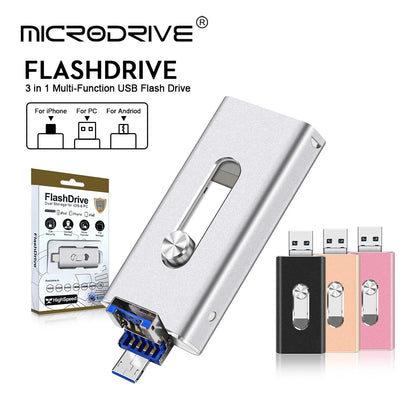 USB Flash Drive Photostick High Speed Sticks External Storage Pen Drive for Phone Iphone Android PC Copy Photo Videos Files