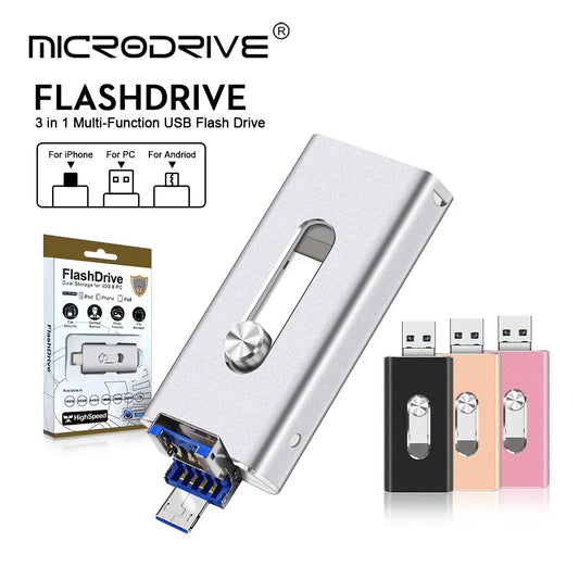 USB Flash Drive Photostick High Speed Sticks External Storage Pen Drive for Phone Iphone Android PC Copy Photo Videos Files