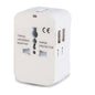 Foldable All-In-One Universal Travel Adapter EU UK US AU Power Charger Adapter Outlet Converter Socket with Dual USB 2.1A Port