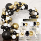 Black and Gold Balloon Garland Arch Set,Suitable for Decorating Graduation Parties,Weddings,Birthday Parties and Other Occasions