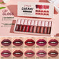 10 Pieces/Set Lip Gloss Velvet Lipstick: Waterproof and Long-Lasting Lip Gloss Women'S Moisturizing Lipstick Set
