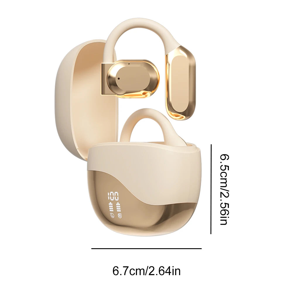 M62 Smart Translator Earbuds Bone Conduction Real Time Bluetooth-Compatible 5.4 Two-Way Voice Translator Translator Headset