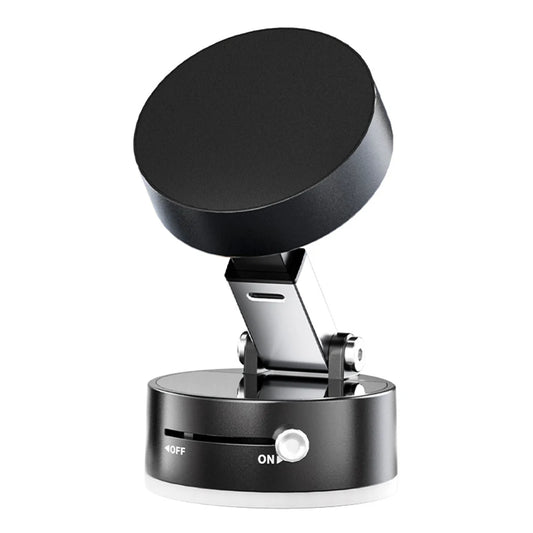 360° Adjustable Vacuum Magnetic Suction Cup Phone Holder Double Sided Magnetic Car Phone Holder Folding Stand for Magsafe Iphone