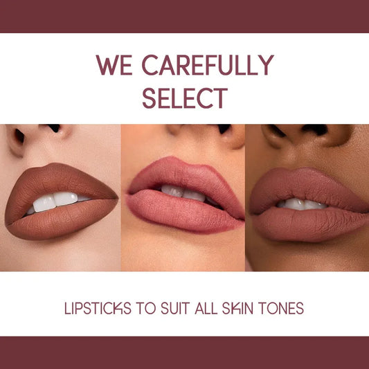 12 Color Lip Liner + LIPSTICK Set Easy Coloring Matte Lipstick Long Lasting Nude Red Lipstick