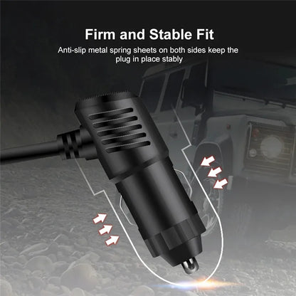 3 in 1 USB Type C Socket 120W Car Cigarette Lighter Splitter 12V 24V Fast Charger Phone Power Adapter for Car DVR GPS Dashcam