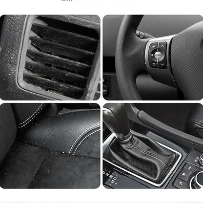 Car Interior Cleaning Tool Artificial Car Brush Crevice Dusting Detailing Car Air Vent Cleaning Soft Brush with Casing