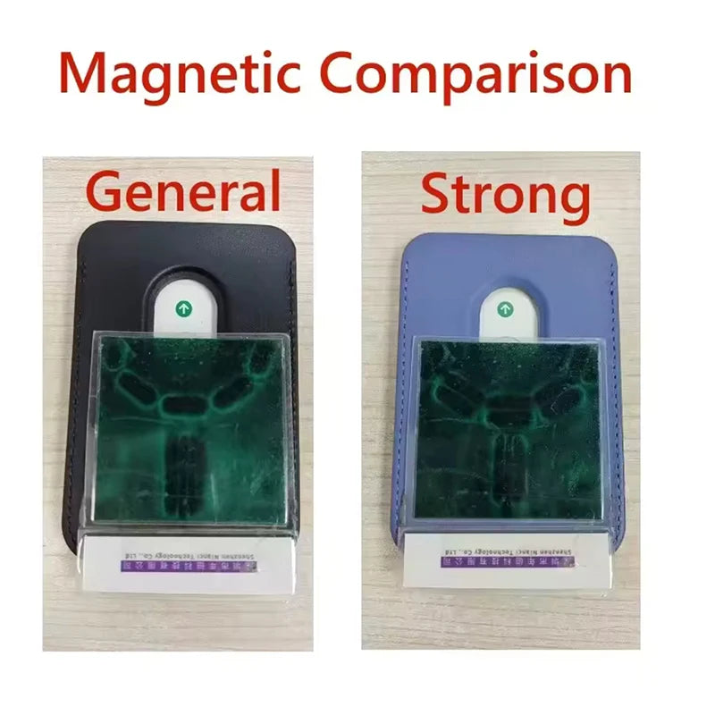 For Magsafe Card Holder Strong Magnetic Leather Wallet for Iphone 17 16 15 14 13 12 Pro Max Case ID Credit Card Pocket Slot Bag