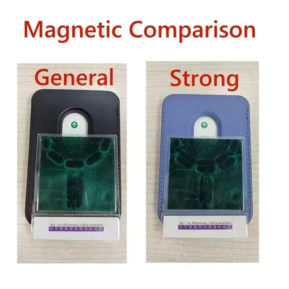 For Magsafe Card Holder Strong Magnetic Leather Wallet for Iphone 17 16 15 14 13 12 Pro Max Case ID Credit Card Pocket Slot Bag