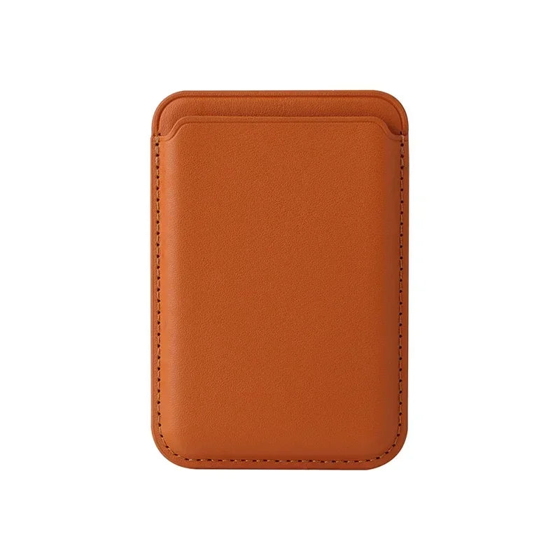 For Magsafe Card Holder Strong Magnetic Leather Wallet for Iphone 17 16 15 14 13 12 Pro Max Case ID Credit Card Pocket Slot Bag