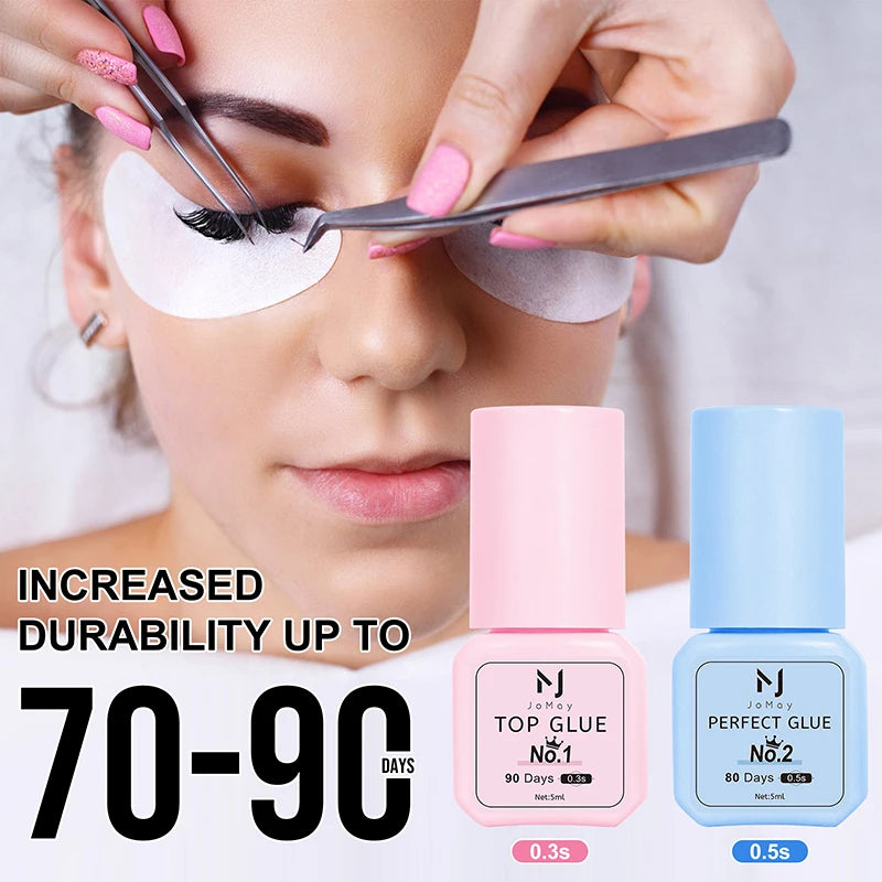 JOMAY Glue Eyelash Extensions Glue 0.3S Free Shipping 70DAYS Retention Volume Lash Adhesive Makeup Tools 5Ml Lash Glue