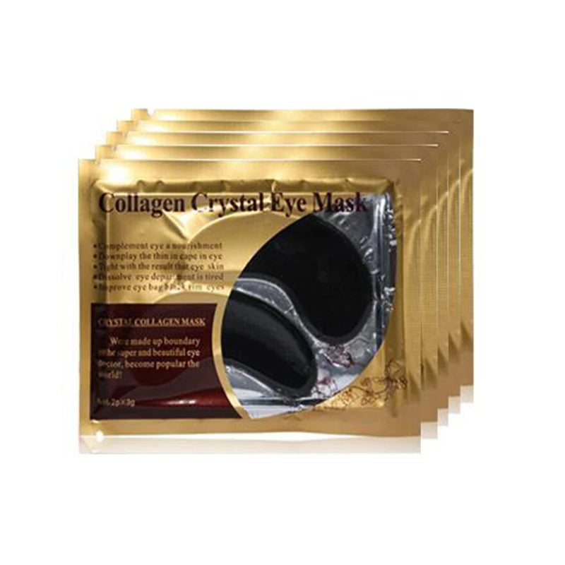 20Pcs=10Pairs Gold Collagen Crystal Eye Mask Skincare Eye Patches Firming Moisturizing Nourishing Eye Skin Care Products