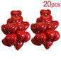 Valentine 50/10Pcs Red Heart Balloons Inflatable Latex Balloon for Valentine’S Day Wedding Party Anniversary Decoration Supplies