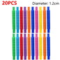 10-30PCS Colorful Telescopic Tubes Fidget Toys Plastic Sensory Pop Tubes Stress Relief Toys Adults Decompression Kids Toys Gifts