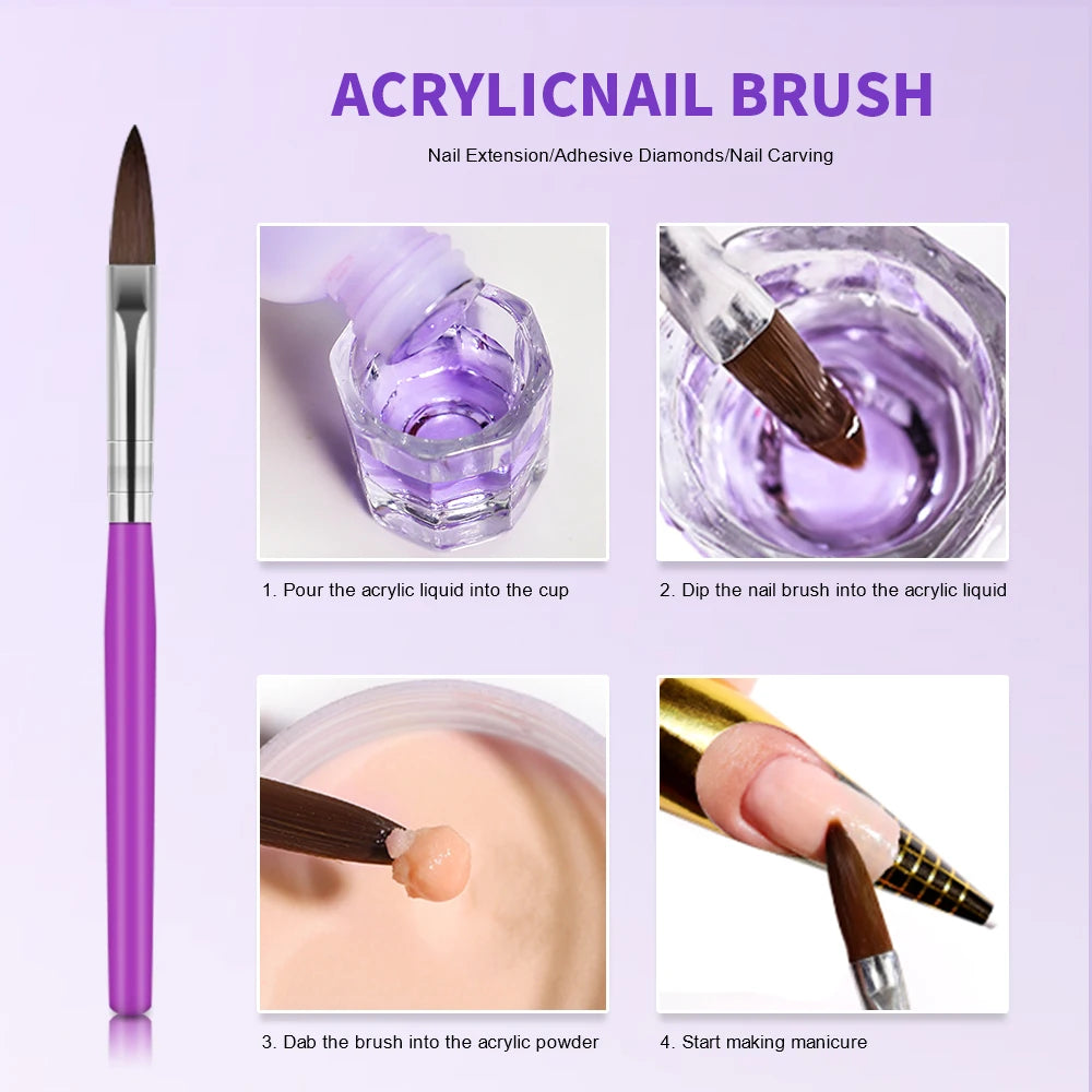 Large Capacity Nail Acrylic Liquid Monomer Crystal 40/70/120/240Ml for Nails Art DIY Acrylic Powder Liquid Manicure