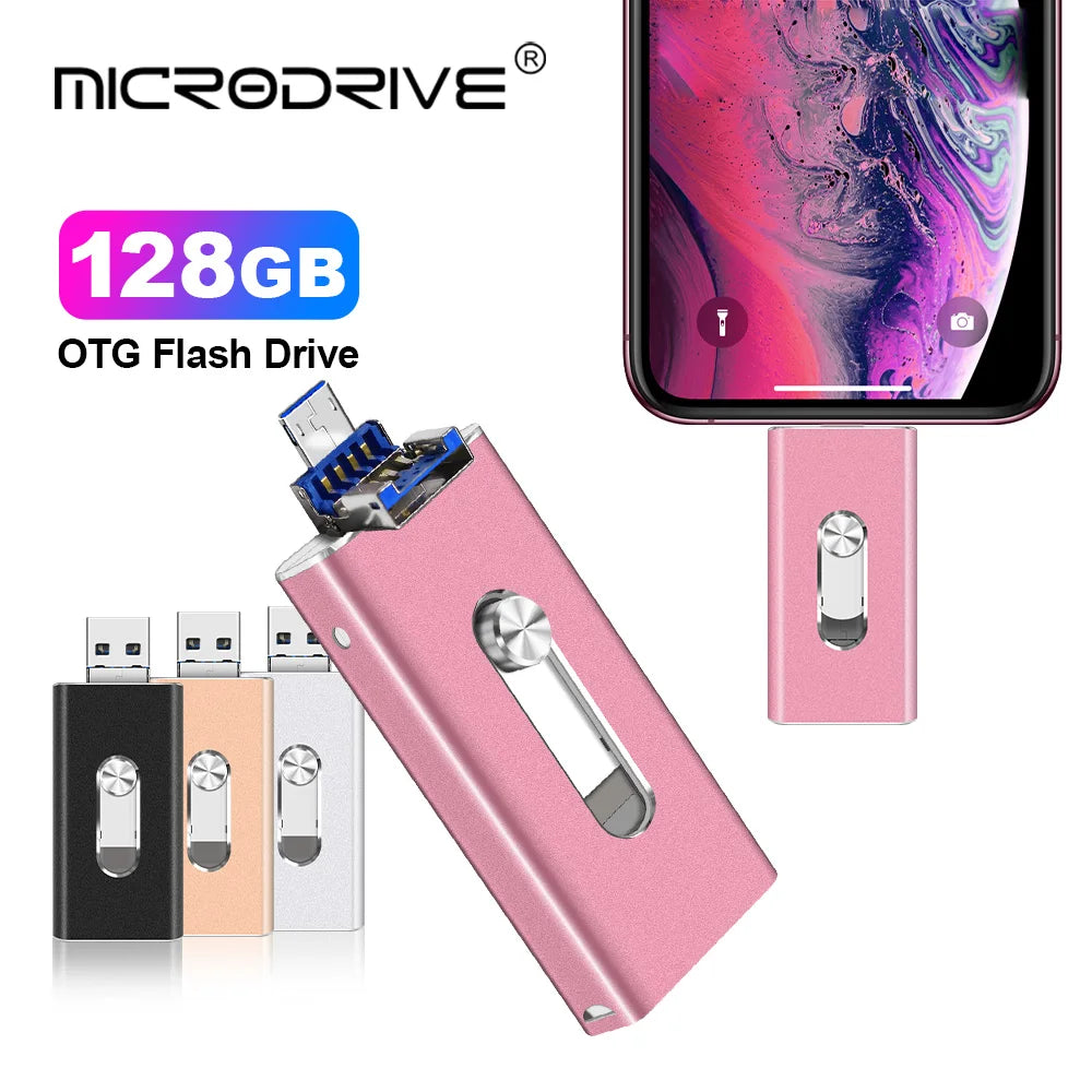 USB Flash Drive Photostick High Speed Sticks External Storage Pen Drive for Phone Iphone Android PC Copy Photo Videos Files