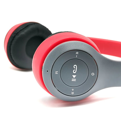 P47 Bluetooth 5.0 Wireless Headphone Foldable HIFI Stereo Bass Earphone Kid Helmet Gift with Mic USB Adaptor for Iphone Game