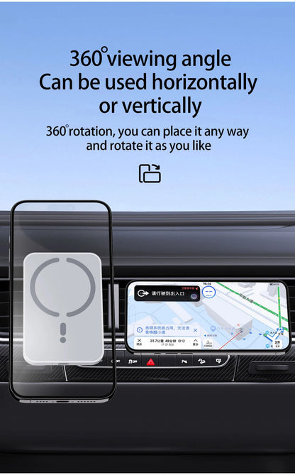 15W Magnetic Car Wireless Charger for Magsafe Iphone 12 13 14 15 16 Pro Max Air Vent Car Phone Holder Stand Fast Car Charging