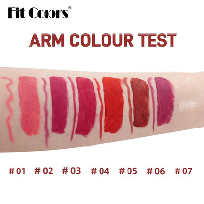 7Pcs Lipgloss 6Pcs Lip Liner Pencil Set Matte Non-Stick Cup Hook Lip Makeup Set Waterproof Long Lasting Lip Glaze