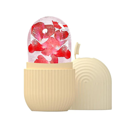Face Beauty Massage Silicone Face Ice Cube Face Ice Cube Beauty Products Face Ice Massage Roller Capsule Face Ice Mold