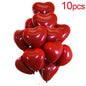 Valentine 50/10Pcs Red Heart Balloons Inflatable Latex Balloon for Valentine’S Day Wedding Party Anniversary Decoration Supplies