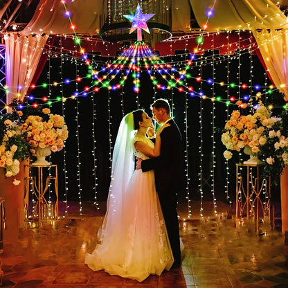 LED Outdoor Christmas Tree Decorations Lights USB 2/3M Waterproof Fairy String Lights 8 Modes Indoor Yard Wedding Party Lighting