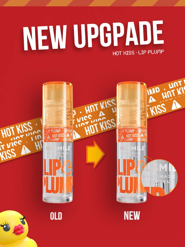 Duck Lip Plump Lip Oil Long-Lasting Moisturizing Lip Gloss Mirror Water Natural Transparent No Sticky Gloss Pearl Lip Glaze Set