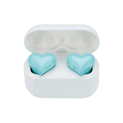 Fashion Wireless Earphones Hi-Fi Stereo Headphones Heartbuds Bluetooth-Compatible in Ear Noice Cancelling for Student Girl Women