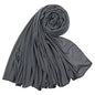Hot Muslim Fashion Woman Soft Hijabs Scarf Shawl Plain Cotton Jersey Scarves Turban Women Long Shawls Head Wrap Headband Abaya