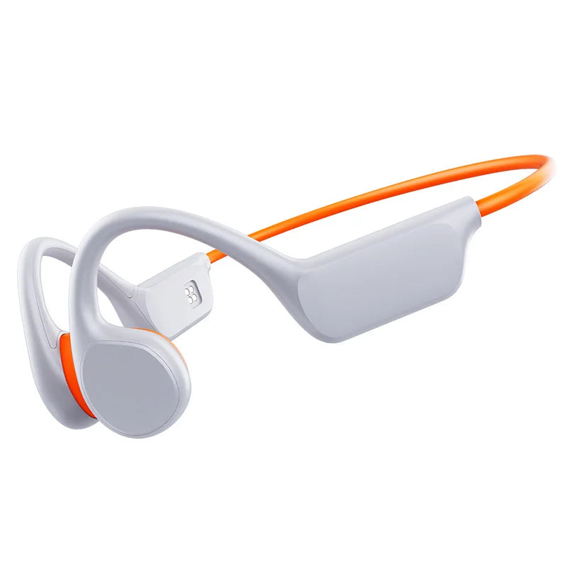 True Bone Conduction Headset IPX8 32GB Bluetooth 5.3 Wireless Swimming Headphone with Microphone Waterproof Exercise Fitness