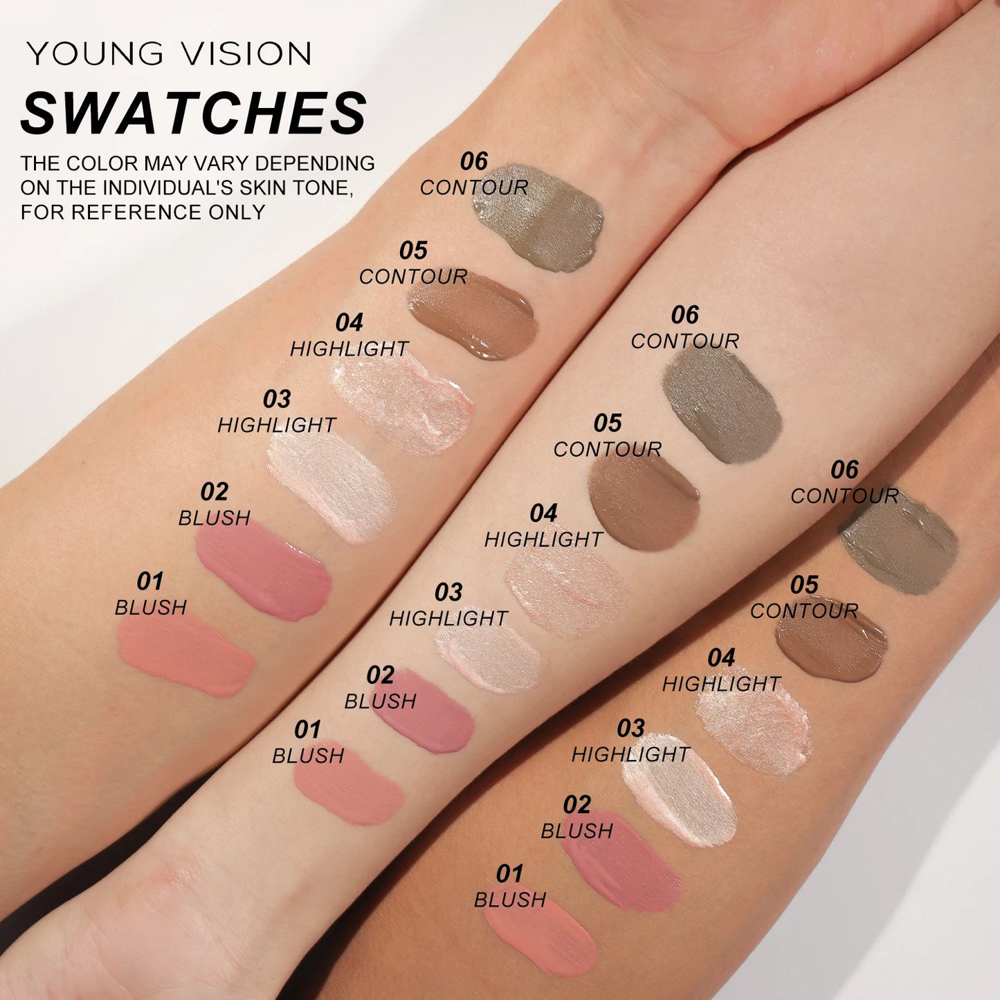 Air Cushion, Powder Blusher, High Gloss Stick, Makeup Liquid, Rouge, 6 Colors Optional