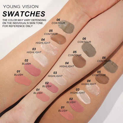 Air Cushion, Powder Blusher, High Gloss Stick, Makeup Liquid, Rouge, 6 Colors Optional