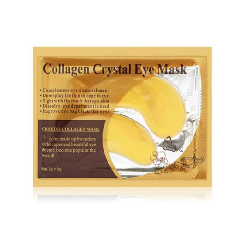 20Pcs=10Pairs Gold Collagen Crystal Eye Mask Skincare Eye Patches Firming Moisturizing Nourishing Eye Skin Care Products