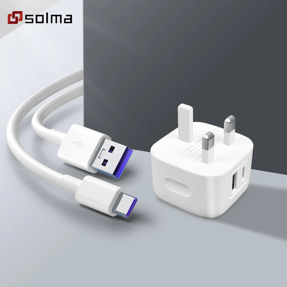 PD+USB Charger Charge for Mobile Phone Plug Charging Adapter Portable Wall Mobile Charger