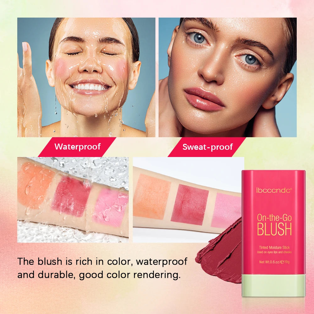 Pixiblush Cosmetic Blush Makeup Products Make up Blusher Cosmetics Pink Blush in Bar Korean Palette Long Lasting Matte Stick