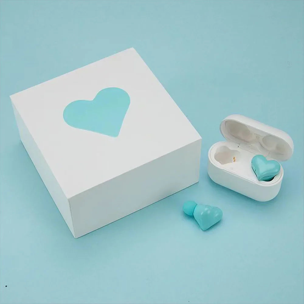 New Original Bluetooth Wireless Headphones Heart Shaped Earphones Woman Earphone High Quality Heart Earbuds Girl Gift