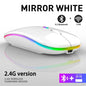 Wireless Mouse RGB Rechargeable Bluetooth Mice Wireless Computer Mause LED Backlit Ergonomic Gaming Mouse for Laptop PC 3600DPI