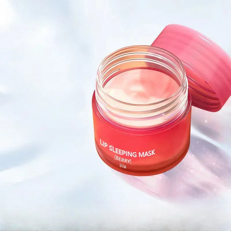 20G South Korea Lip Sleep Mask Night Sleep Maintenance Moisturizing Lip Gloss Bleach Cream Nourishing Lip Care Strawberry