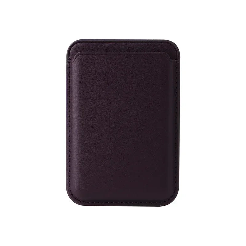 For Magsafe Card Holder Strong Magnetic Leather Wallet for Iphone 17 16 15 14 13 12 Pro Max Case ID Credit Card Pocket Slot Bag