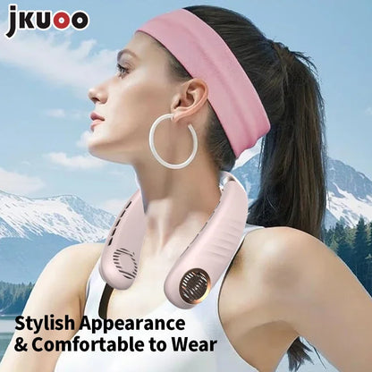 Portable Neck Fan - 5-Speed Soft Silicone - Campers/Hikers - Beach/Trek - Light Quiet - Cooler - Summer Offer