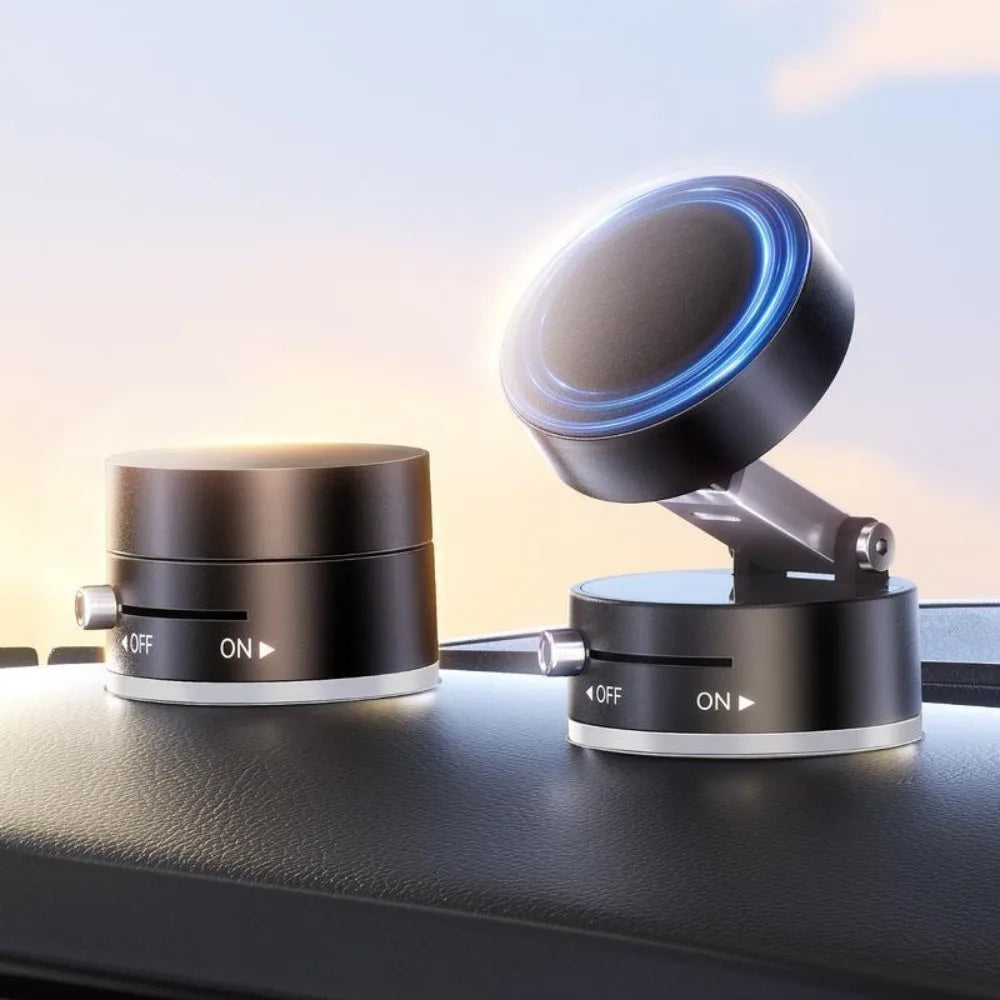 Magnetic Phone Holder Stand: Adjustable, Foldable, Strong Suction Cup for Car & Multi-Scene Use