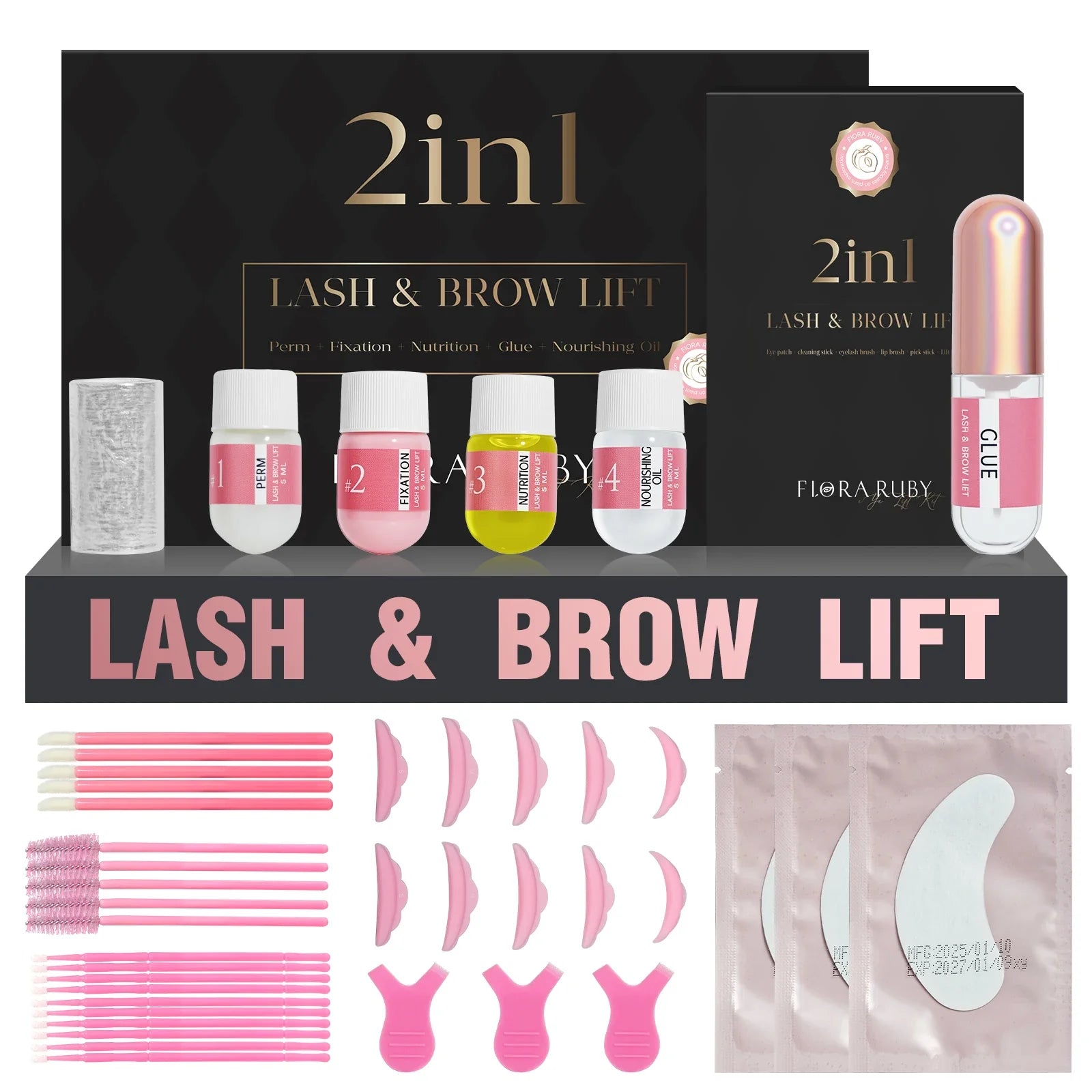 Lash Lift Kit,Lash Lift,Professional Eyelash Perm Kit,Liquid Set,Semi-Permanent,Curling Perming,Wave Lift Extension Perm Set