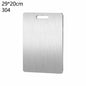 Double Thick Titanium Cutting Boards Stainless Steel for Home Kitchen Cooking Board Meat Fruits Vegetables Bread Outdoor Camping