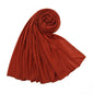 Hot Muslim Fashion Woman Soft Hijabs Scarf Shawl Plain Cotton Jersey Scarves Turban Women Long Shawls Head Wrap Headband Abaya