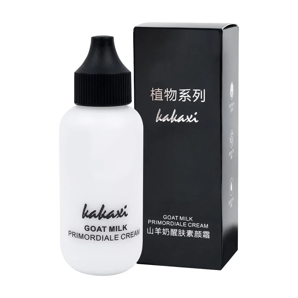 50Ml Goat Milk Liquid Foundation Cream Moisturize Oil-Control Matte Concealer Cosmetics Waterproof Cover Acne Base Cream Makeups