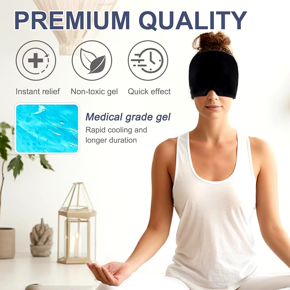 Sleep Mask Comfortable Hot Cold Therapy Ice Cap Sleeping Eye Mask Eyeshade Cover Shade Eyes Relax Enlarged Eye Patch Women Men