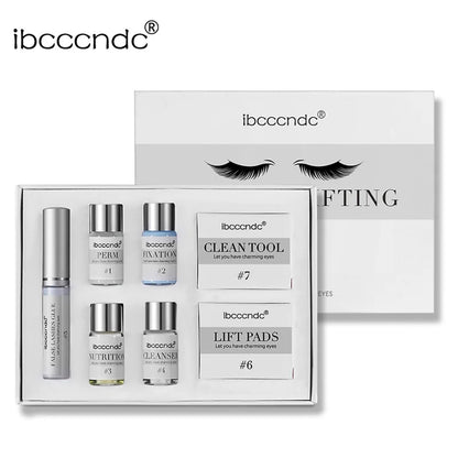 AA47 Ibcccndc Eyelashes Lift Set New Professional Full Eyelash Kit Eyelash Extensions Makeup Tool with Silicone Pad Sorting Rod