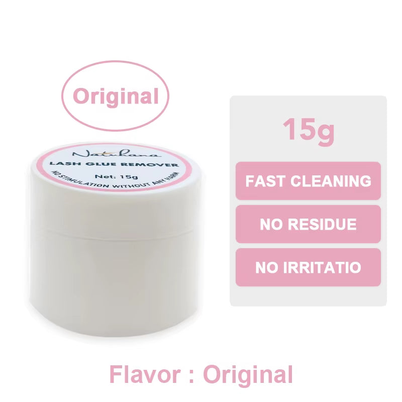NATUHANA Eyelash Glue Remover Quick Unloading Adhesive Professional Cream Remover for Eyeslashes De Pestaña Makeup Tools