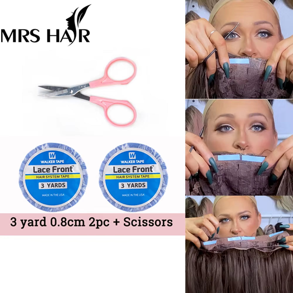 3Yard 0.8Cm Front Lace Wig Glue Double-Sided Tape Glue Wig Glue for Tape Hair Extension Tape Hair Lace Front Tape Glue Adhesives