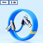 2-To-2 Data Cable 100W Super Fast Charging Cables Zinc Alloy PD 4-In-1 Multi USB Type C to Lightning Type C for Phone Tablet